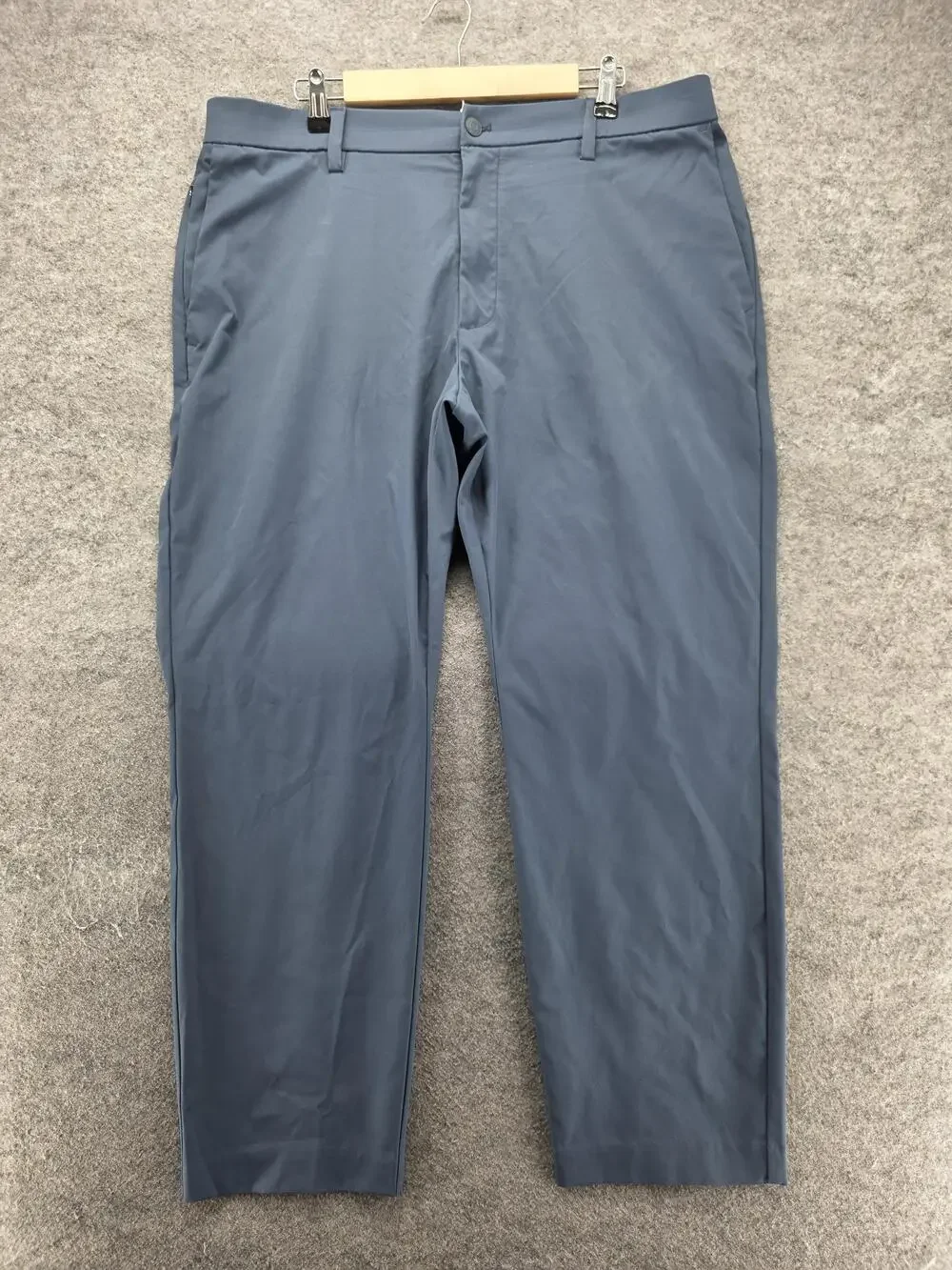 Banana Republic Pants Mens 40x29 Blue Chino Slim Microfiber Polyester Elastic